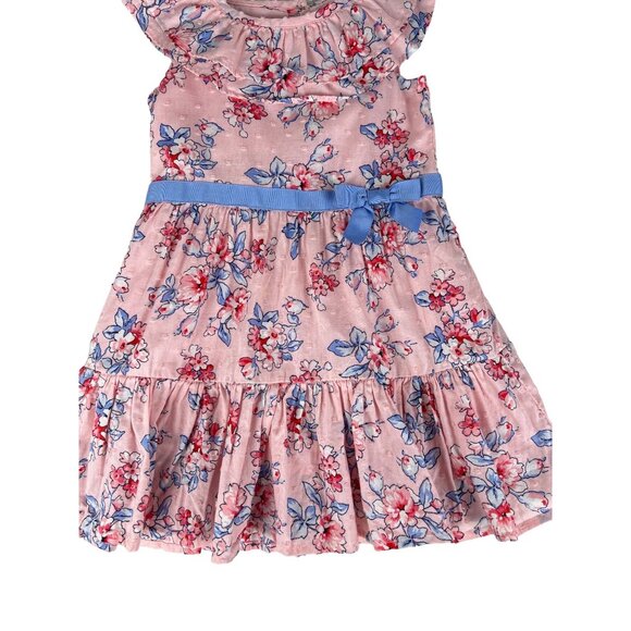 Janie & Jack Pink Floral Dress Size 2T - Picture 5 of 8